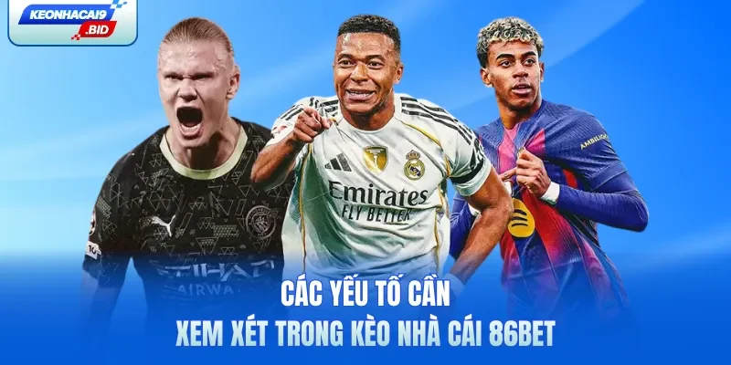 Các yếu tố cần xem xét trong kèo nhà cái 86Bet